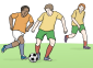Fußball spielen