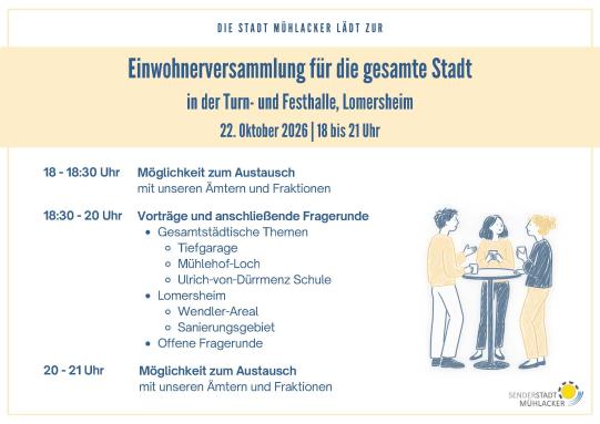 Einladung zur Einwohnerversammlung am 22.10.26